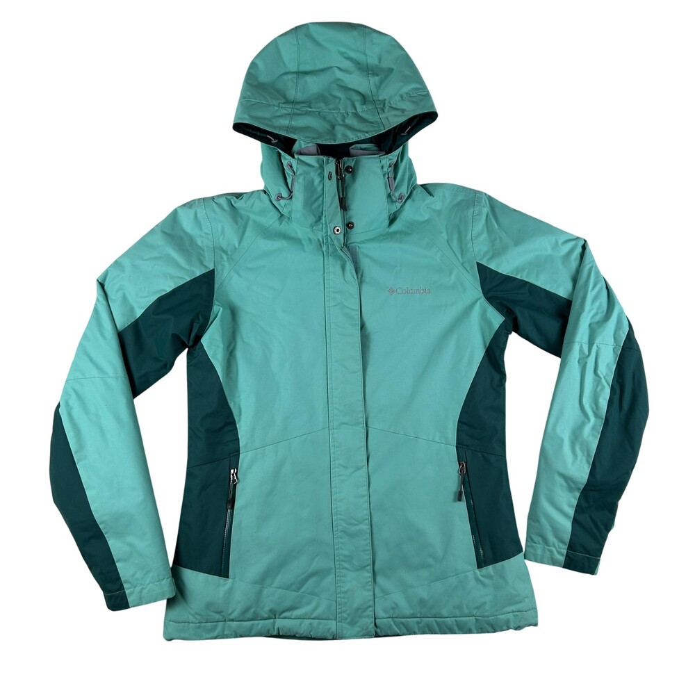 Columbia Omni-Tech Omni-Heat Jacket Womens XS Hooded Insulated Ski Snowboarding